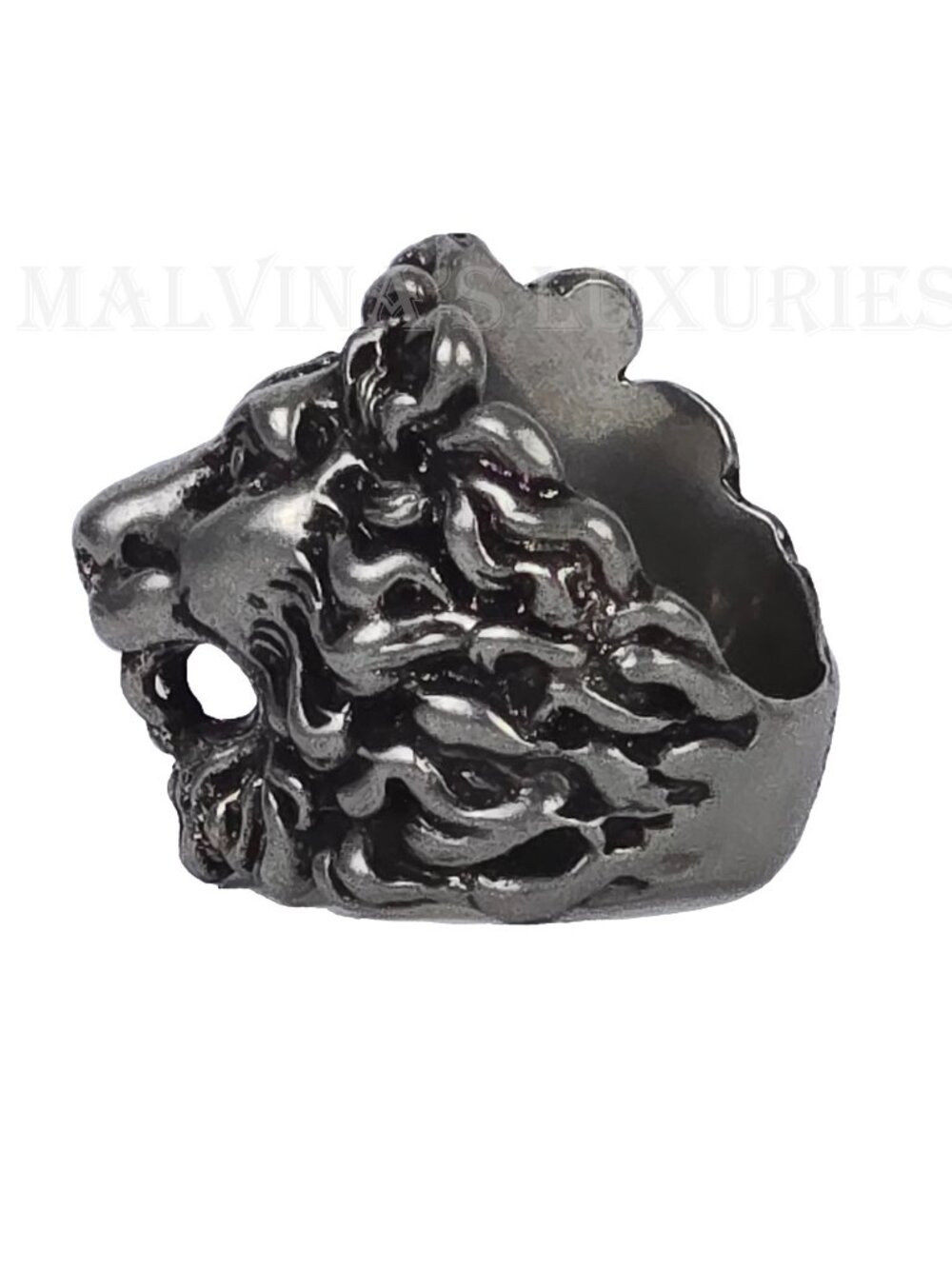 GUCCI RING LION HEAD AGED FINISH METAL BAND UNISEX sz 15 US 7 1/4 - Picture 12 of 17